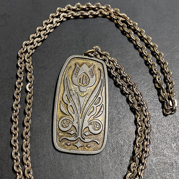 🖤Collectible💕Jorgen Jensen Danish pewter necklace